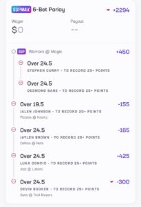 Crash Out Parlay November 18